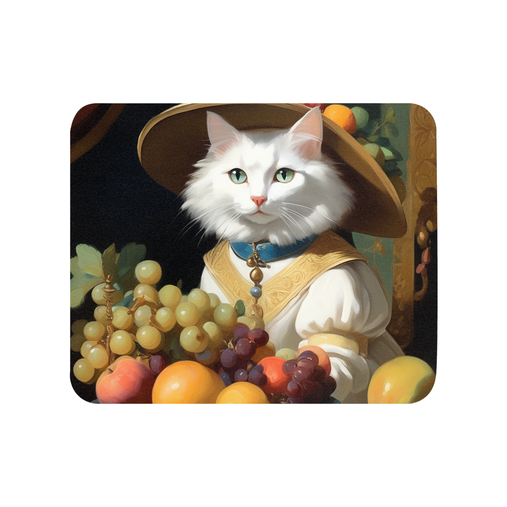 PugMug Custom White Companion Cat Mouse Pad