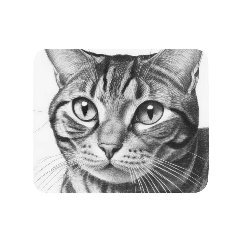 PugMug Custom Tabby American Shorthair Cat Mouse Pad
