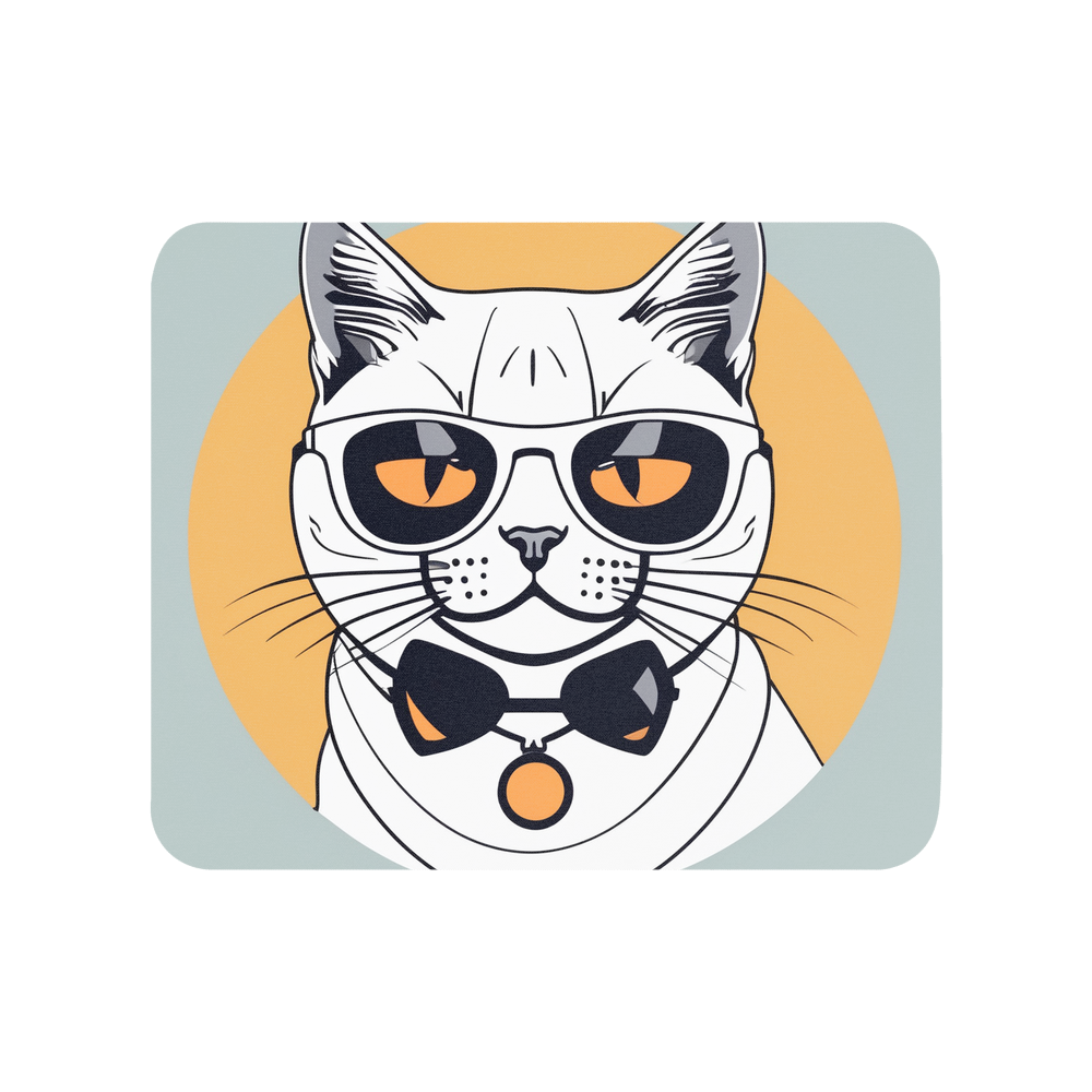 PugMug Custom White British Shorthair Cat Mouse Pad