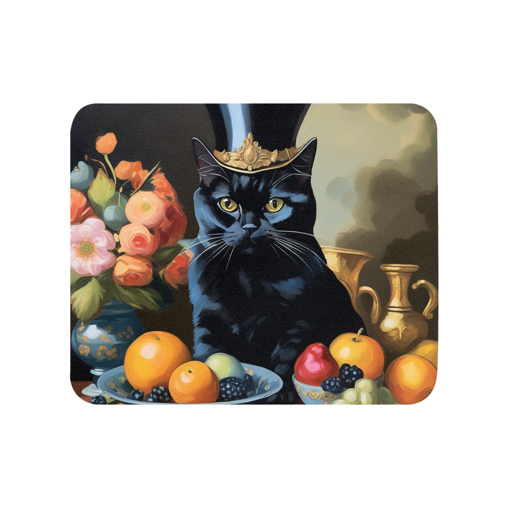 PugMug Custom Black British Shorthair Cat Mouse Pad