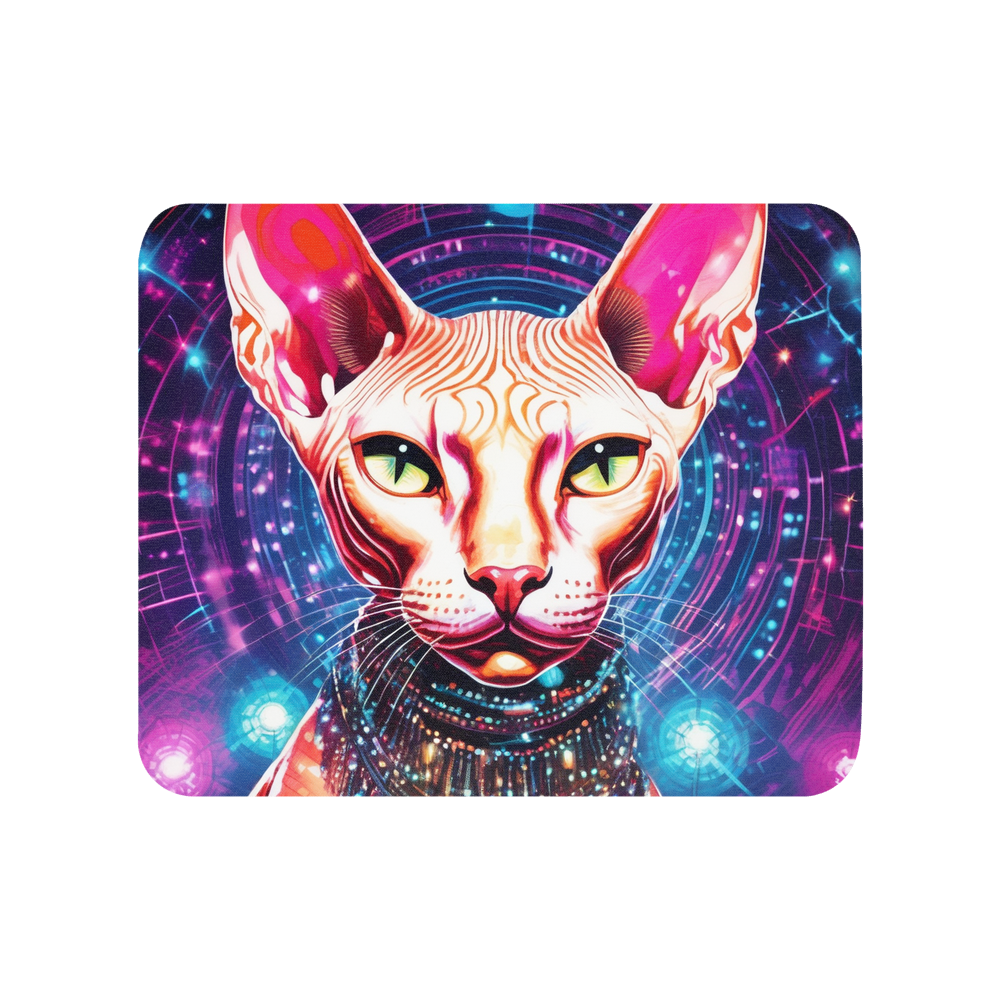 PugMug Custom Tabby Sphynx Cat Mouse Pad