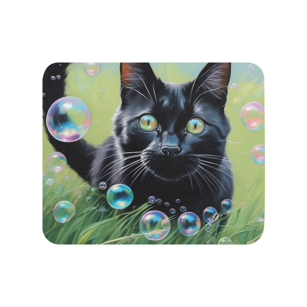 PugMug Custom Black Companion Cat Mouse Pad