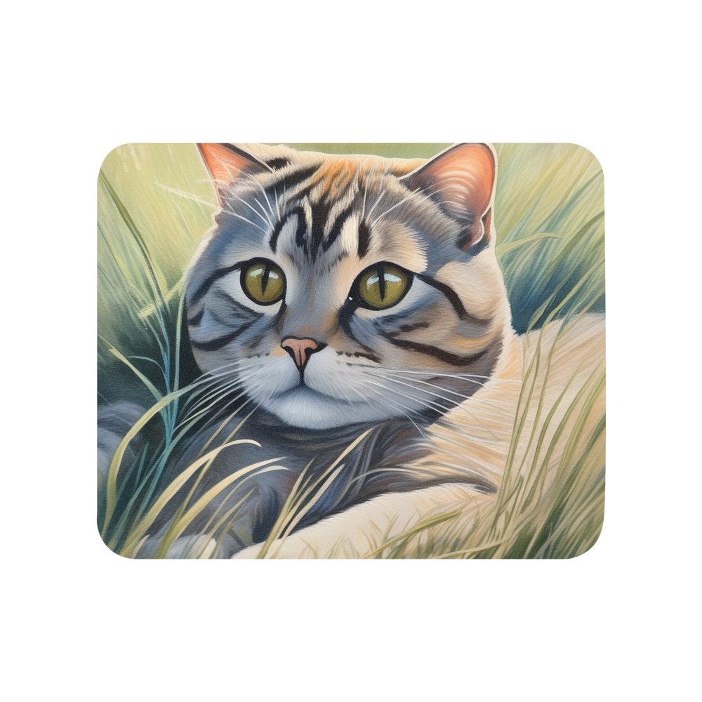 PugMug Custom Tabby Scottish Fold Cat Mouse Pad
