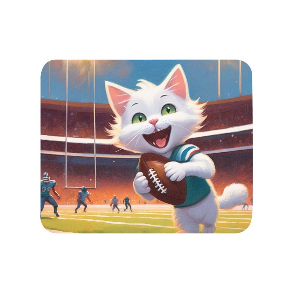 PugMug Custom White Companion Cat Mouse Pad