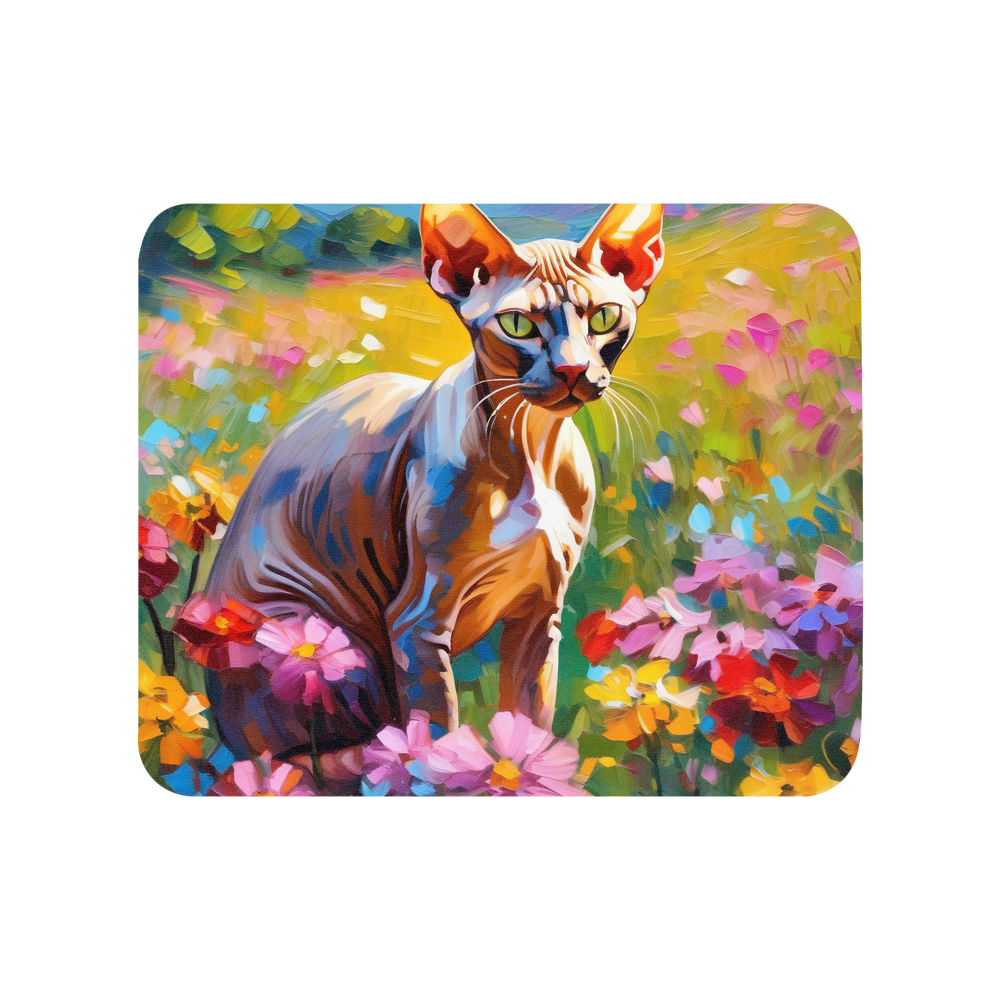 PugMug Custom Tabby Sphynx Cat Mouse Pad