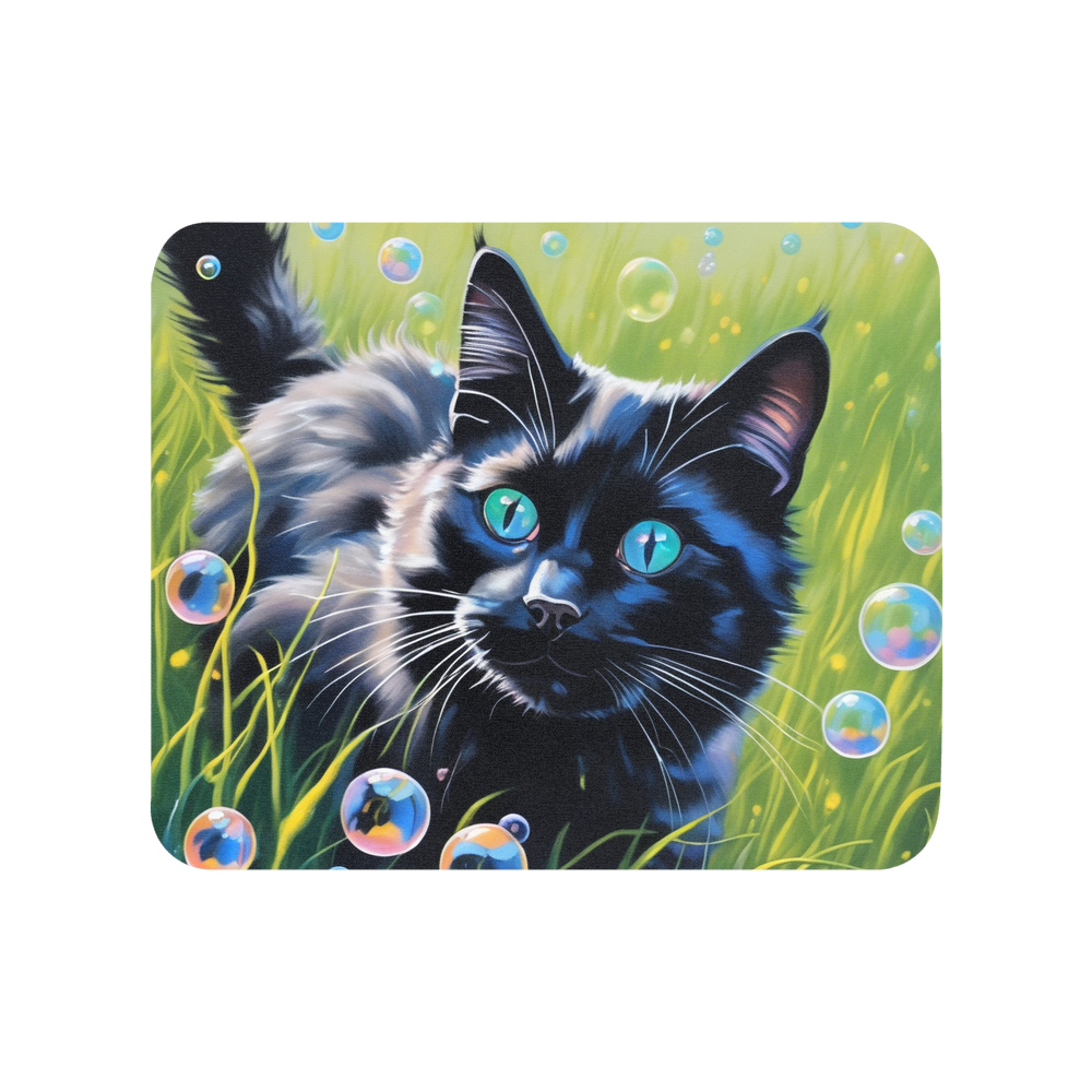 PugMug Custom Black Ragdoll Cat Mouse Pad