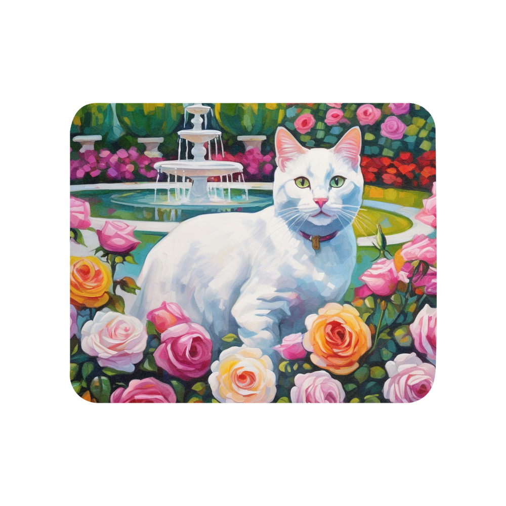 PugMug Custom White Companion Cat Mouse Pad