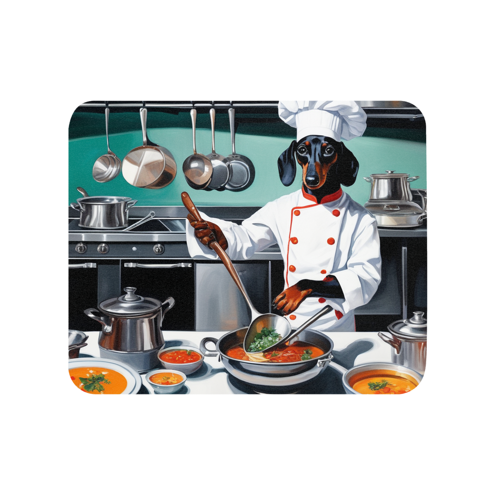 PugMug Custom Black Dachshund Mouse Pad