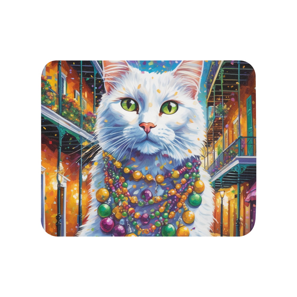 PugMug Custom White Companion Cat Mouse Pad