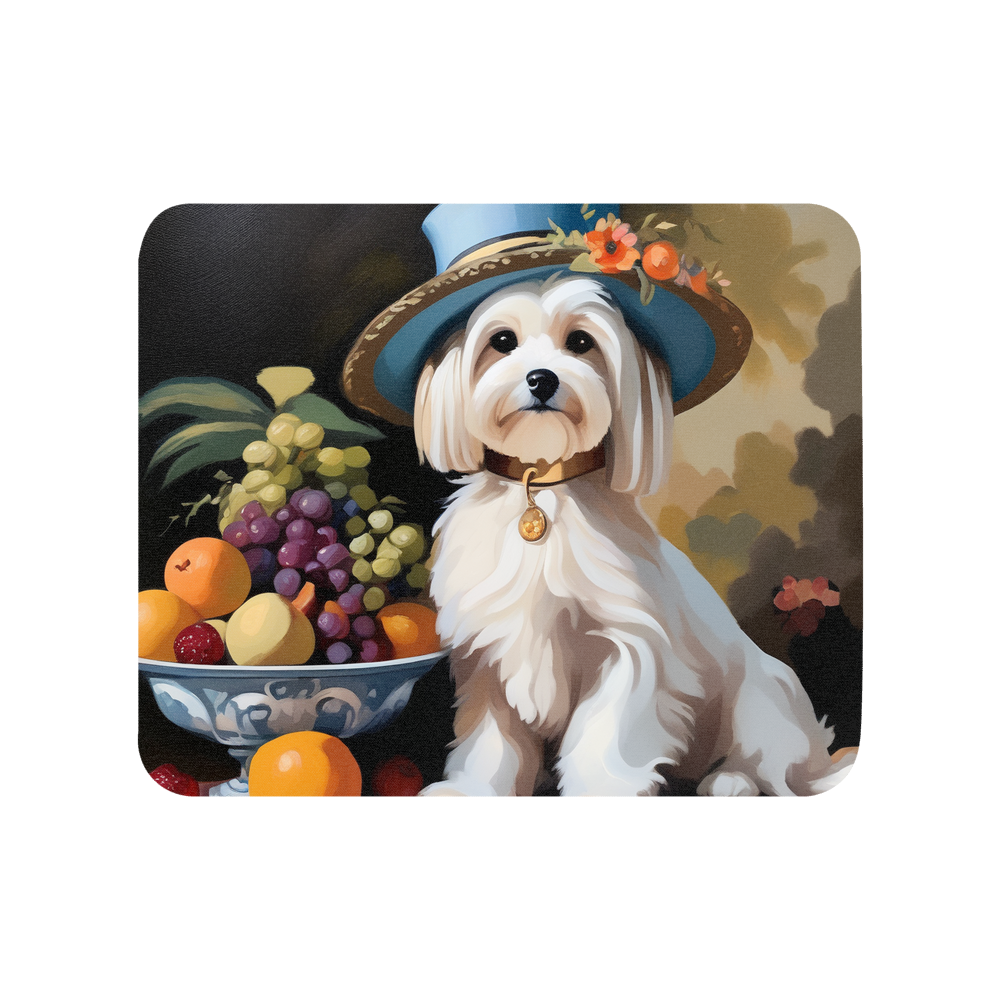 PugMug Custom White Havanese Dog Mouse Pad