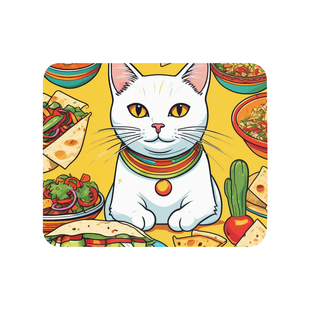 PugMug Custom White Companion Cat Mouse Pad