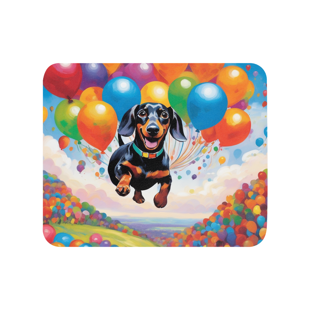 PugMug Custom Black Dachshund Mouse Pad