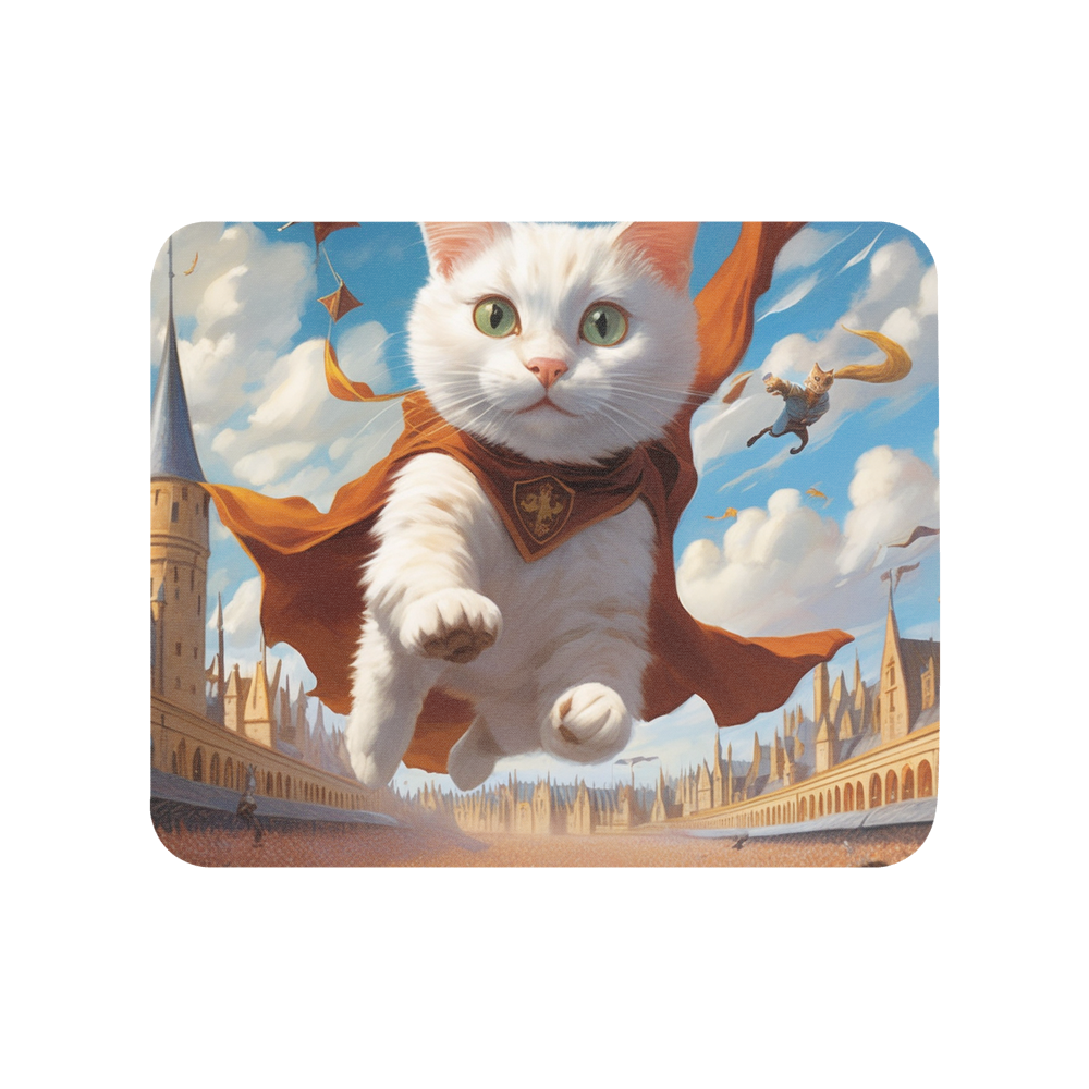 PugMug Custom White Companion Cat Mouse Pad
