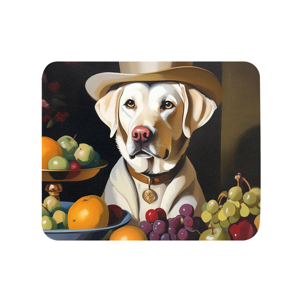 PugMug Custom White Labrador Retriever Mouse Pad