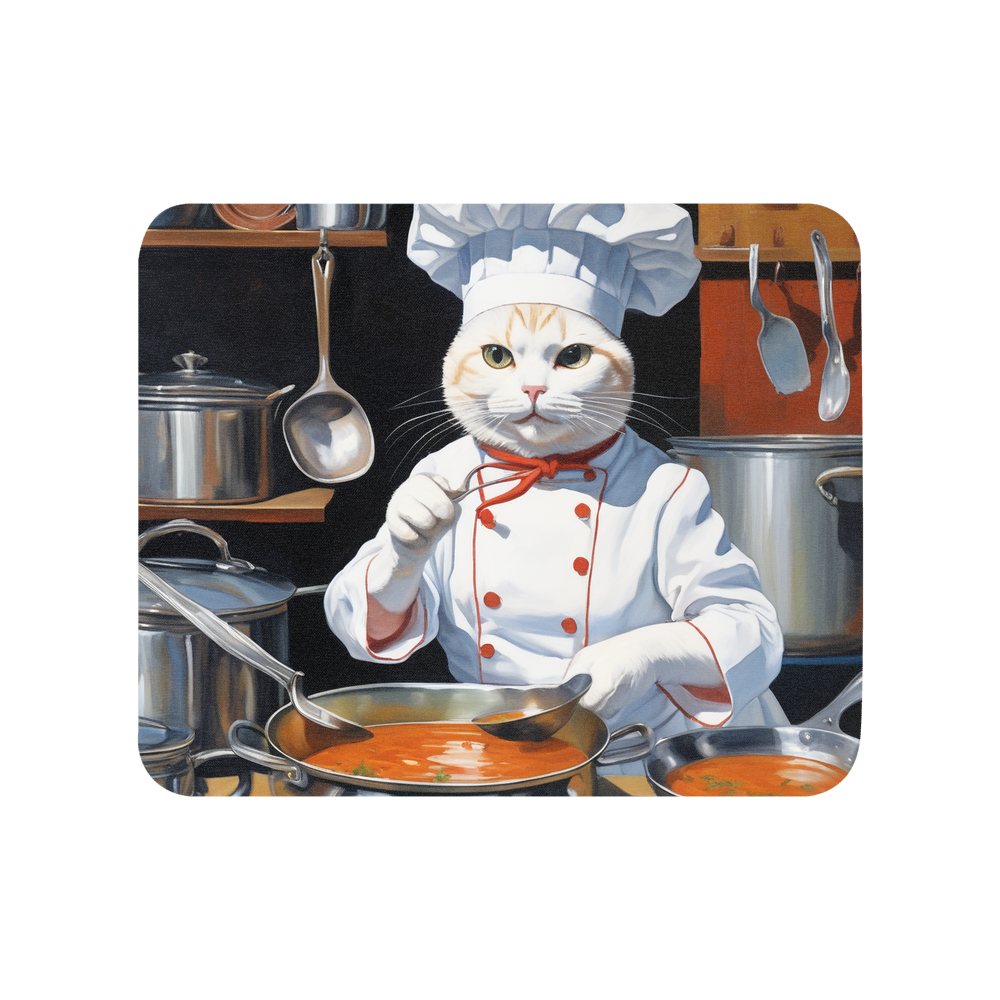 PugMug Custom White Companion Cat Mouse Pad