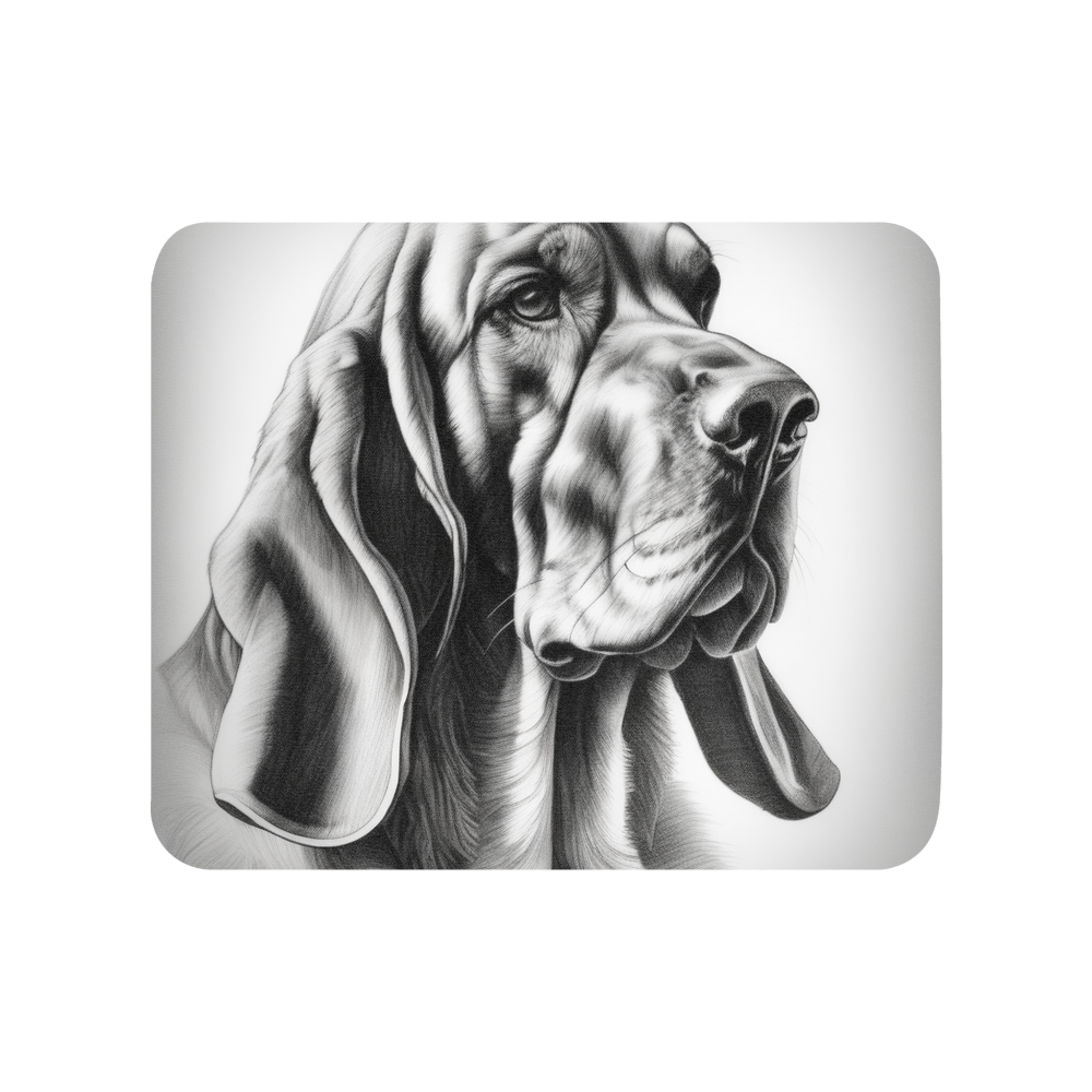 PugMug Custom Bloodhound Mouse Pad