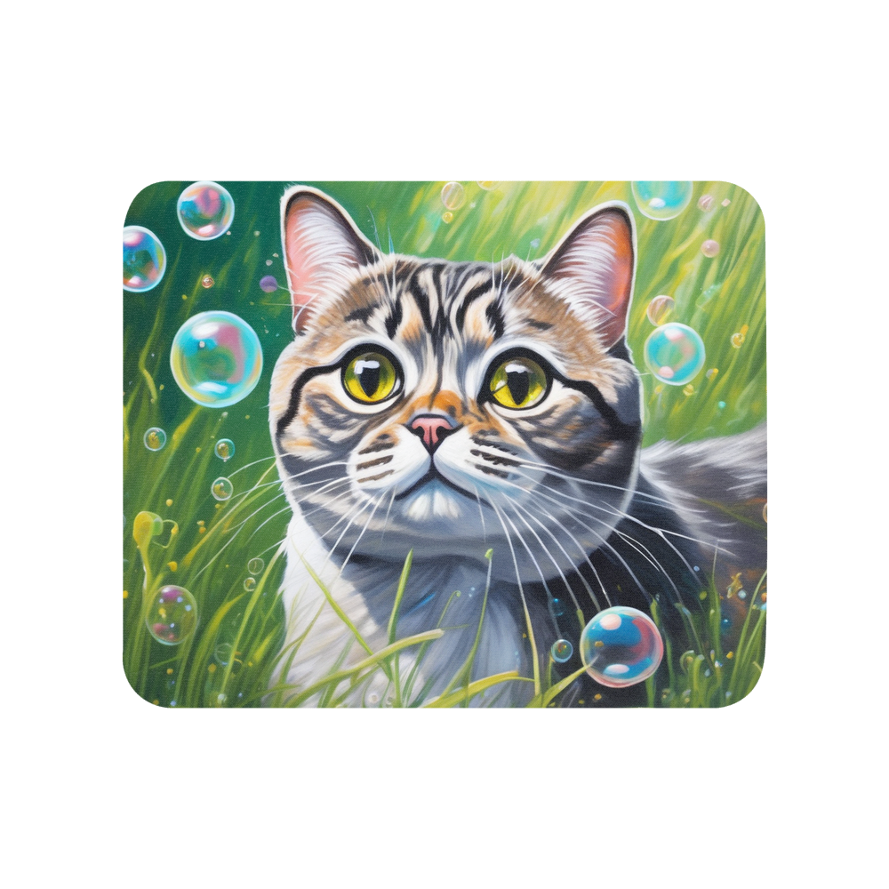 PugMug Custom Tabby Scottish Fold Cat Mouse Pad
