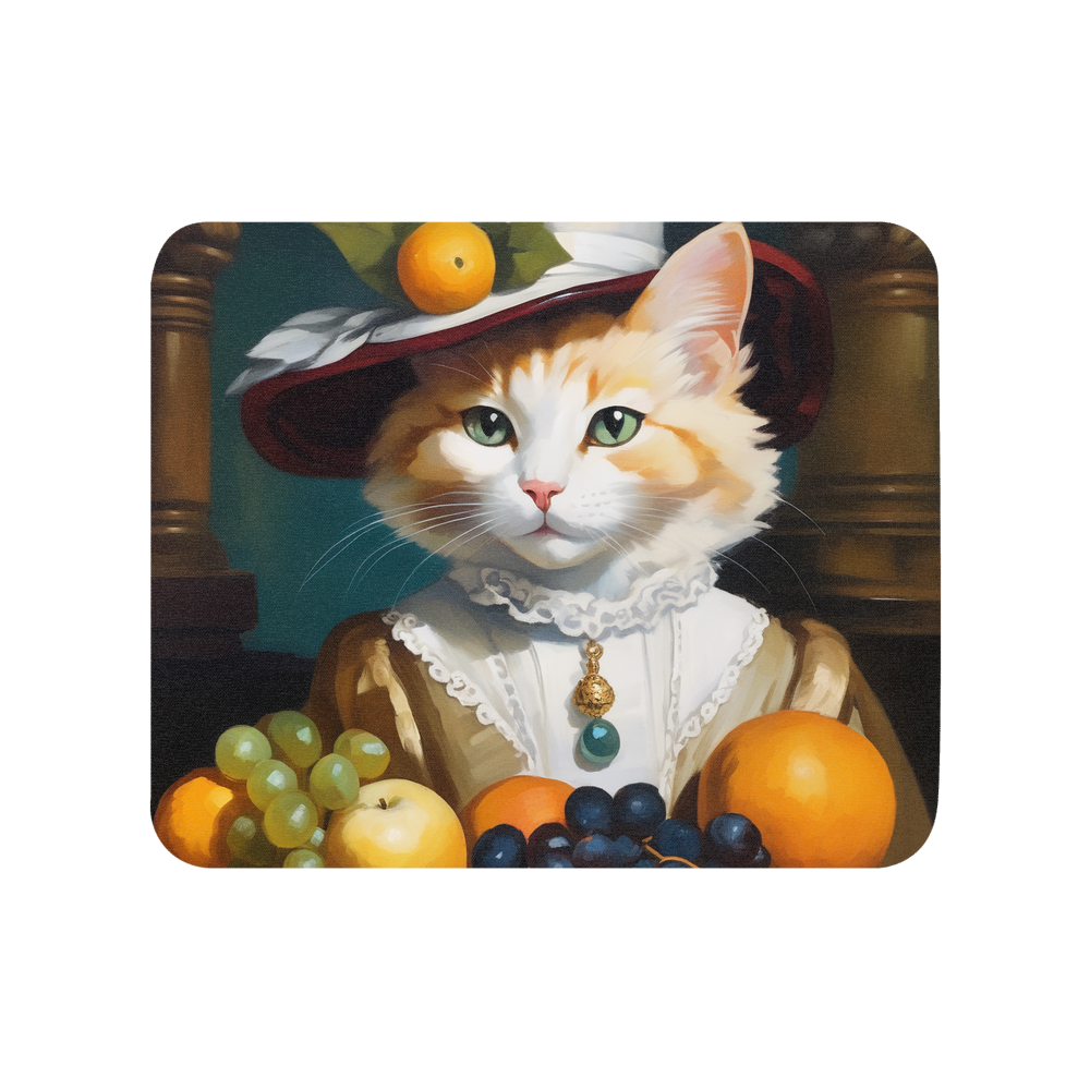 PugMug Custom White Companion Cat Mouse Pad