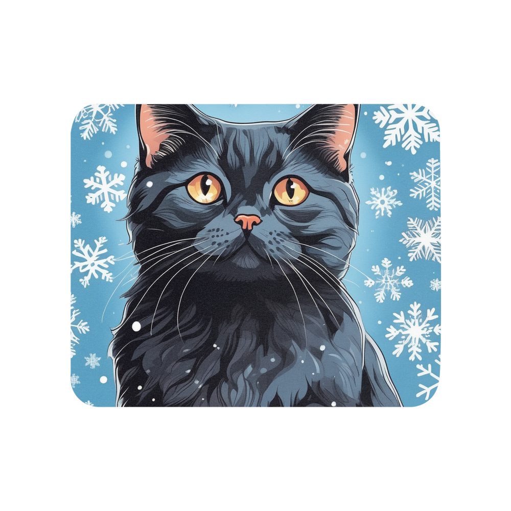 PugMug Custom Black British Shorthair Cat Mouse Pad