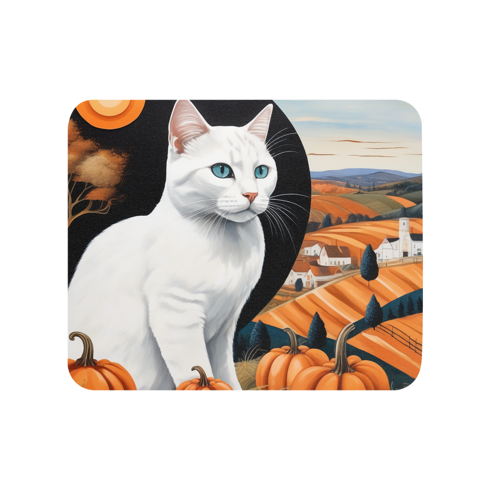 PugMug Custom White Companion Cat Mouse Pad