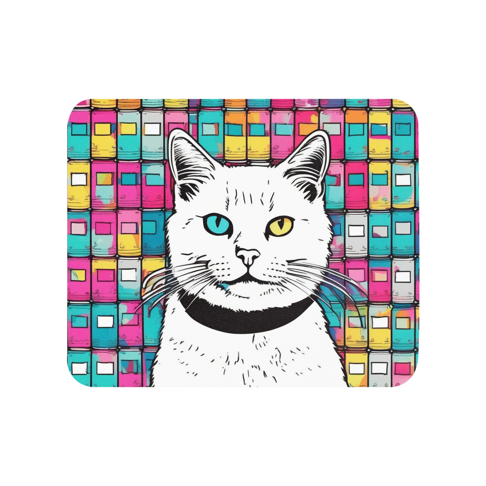 PugMug Custom White Companion Cat Mouse Pad