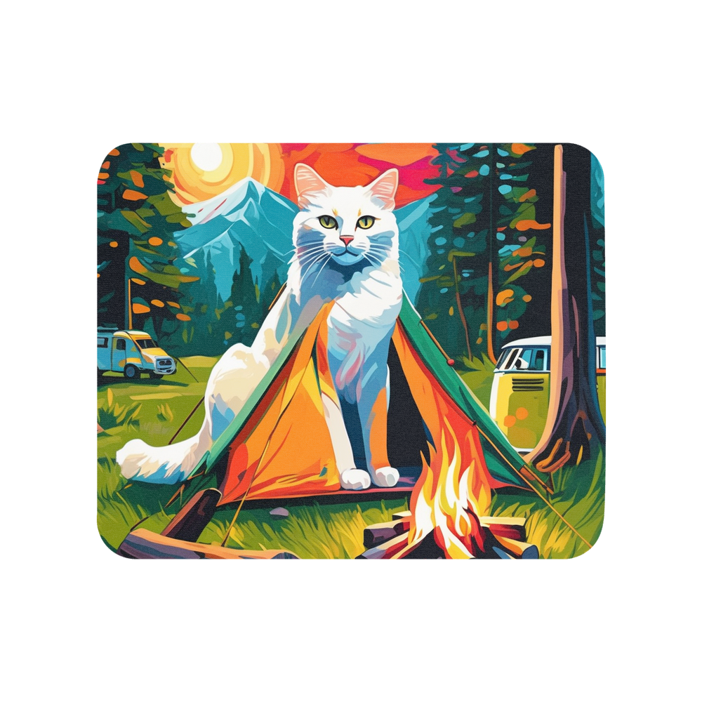 PugMug Custom White Companion Cat Mouse Pad