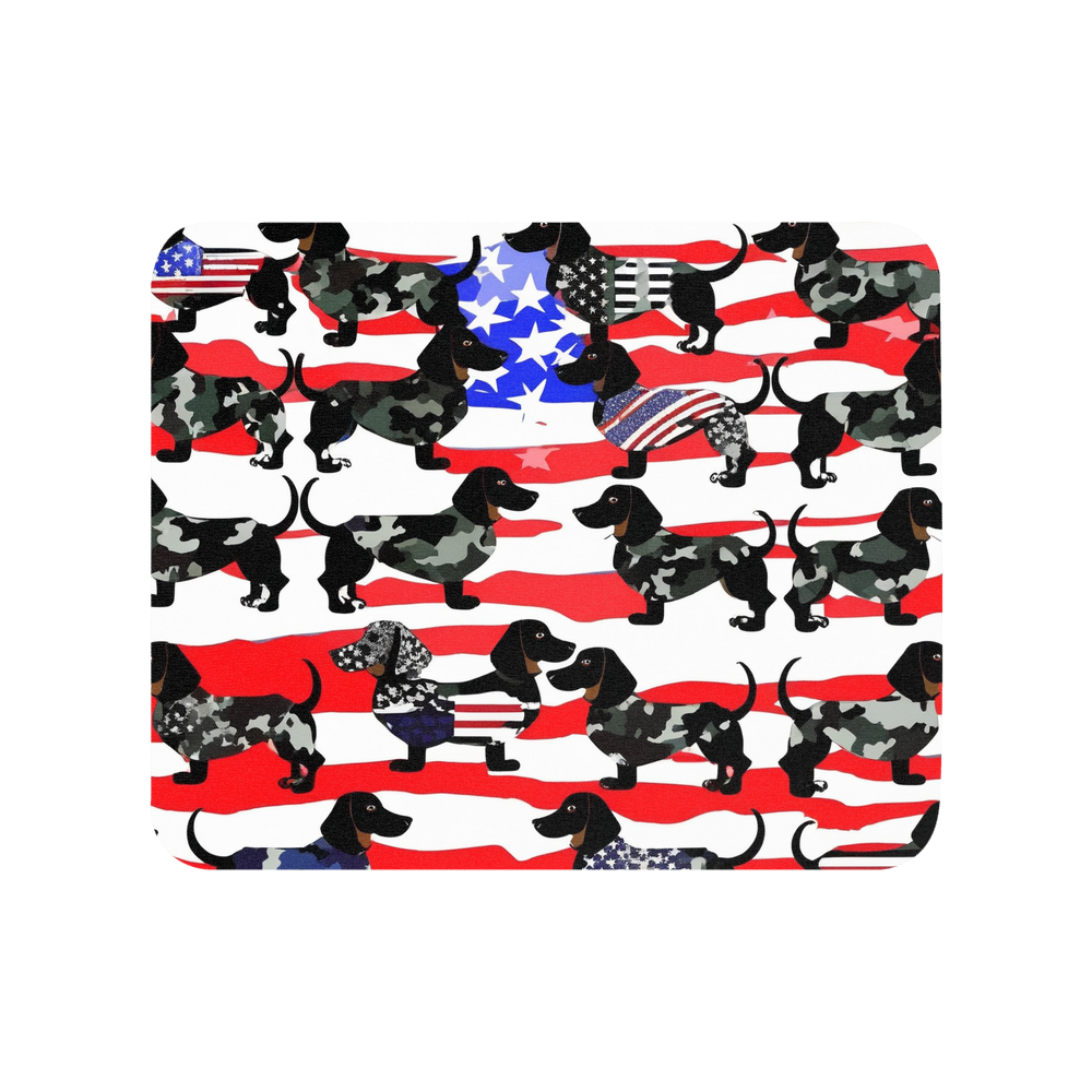 PugMug Custom Black Dachshund Mouse Pad