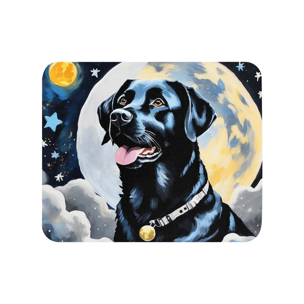 PugMug Custom Black Labrador Retriever Mouse Pad
