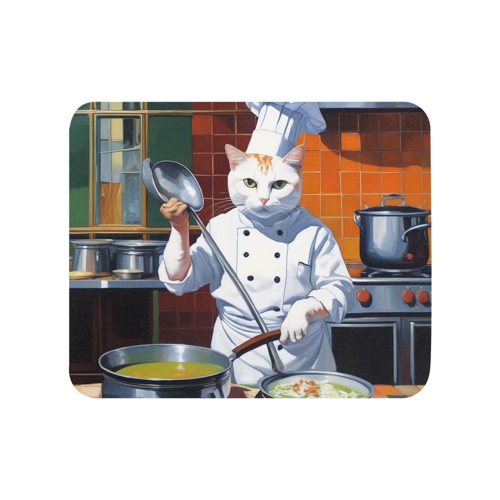 PugMug Custom White Companion Cat Mouse Pad