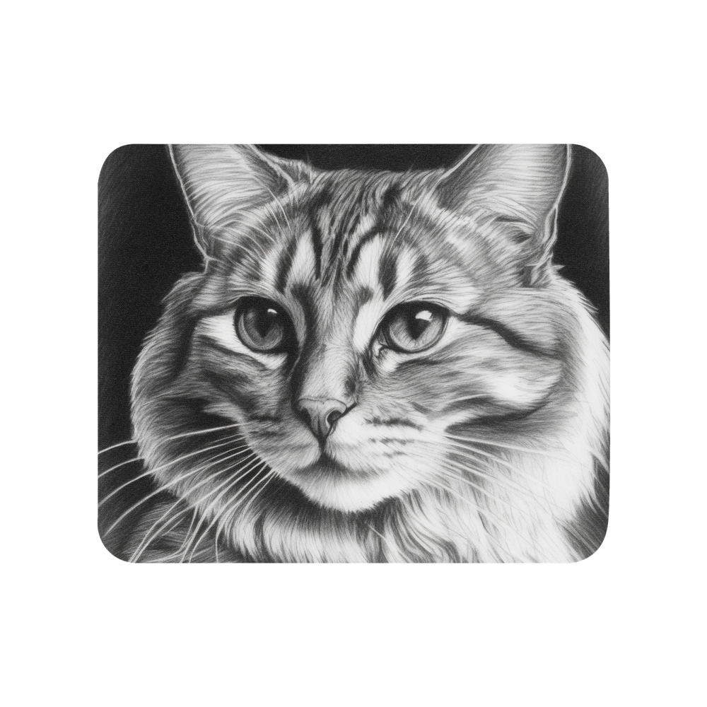 PugMug Custom Tabby Companion Cat Mouse Pad
