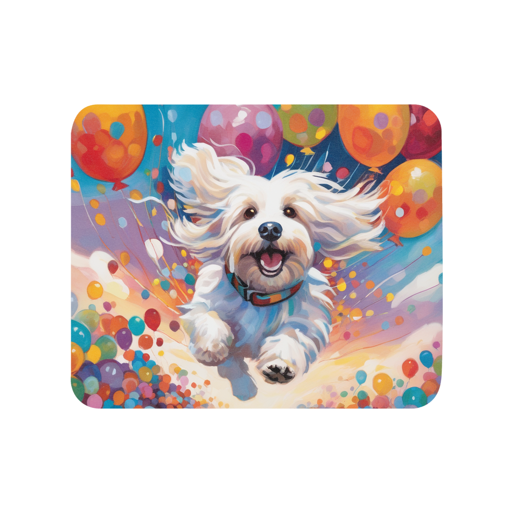 PugMug Custom White Havanese Dog Mouse Pad