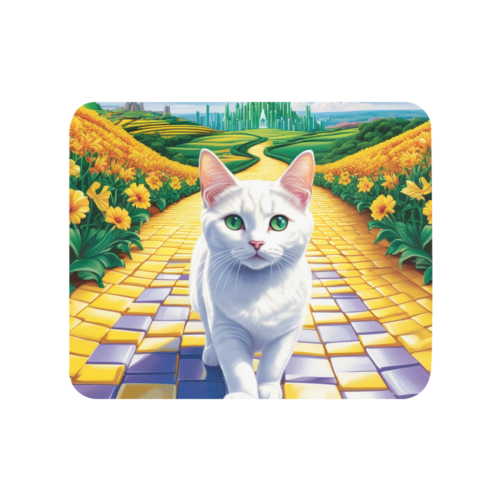 PugMug Custom White Companion Cat Mouse Pad