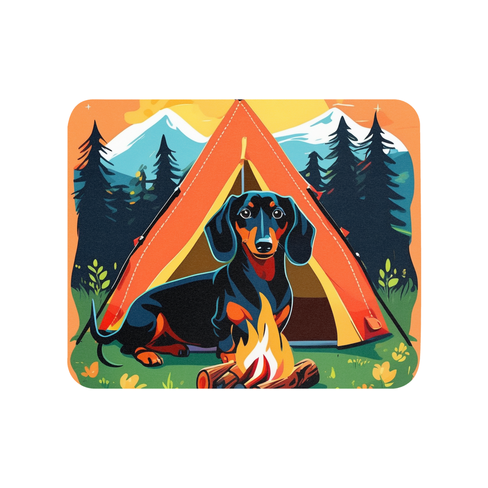 PugMug Custom Black Dachshund Mouse Pad