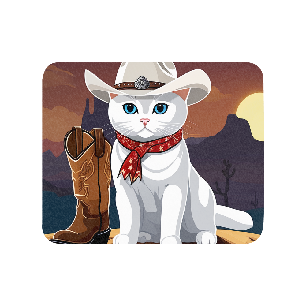 PugMug Custom White British Shorthair Cat Mouse Pad