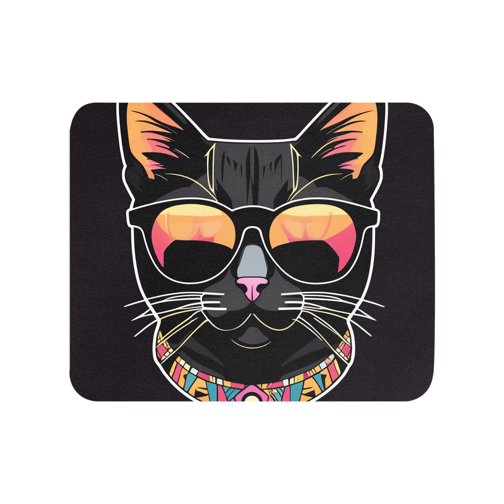 PugMug Custom Black Exotic Cat Mouse Pad