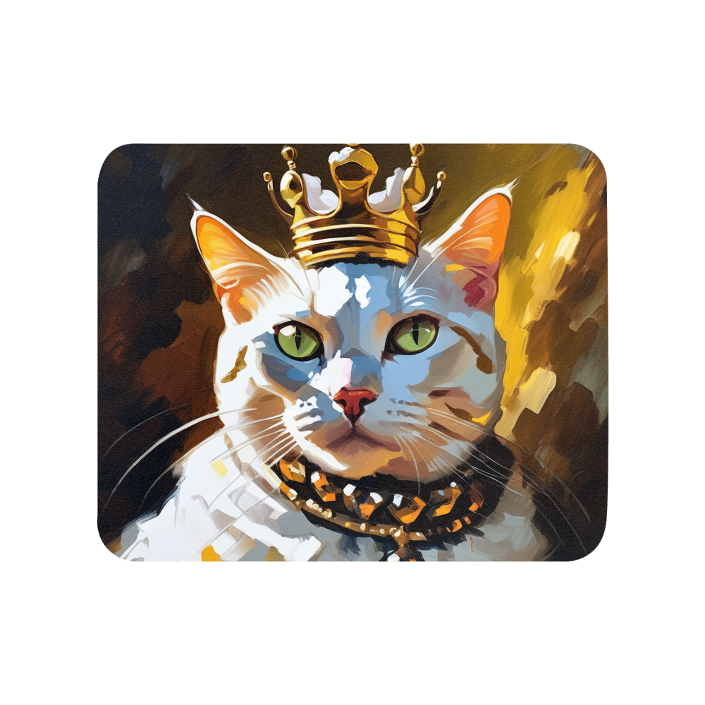 PugMug Custom White American Shorthair Cat Mouse Pad