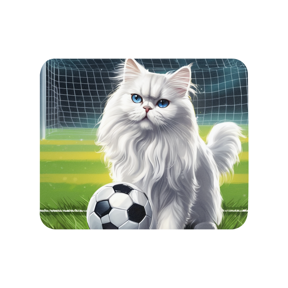 PugMug Custom White Persian Cat Mouse Pad