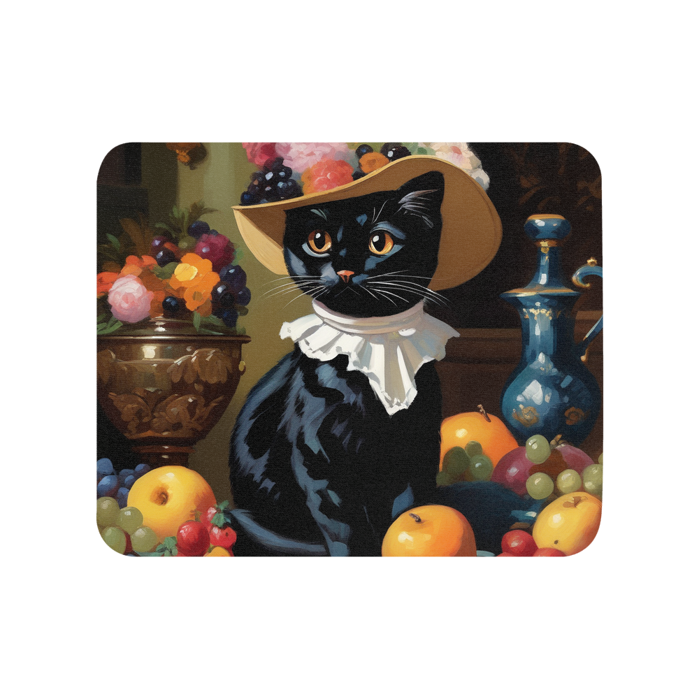 PugMug Custom Black Exotic Cat Mouse Pad