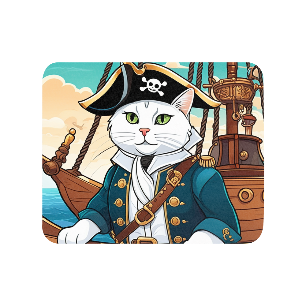 PugMug Custom White Companion Cat Mouse Pad