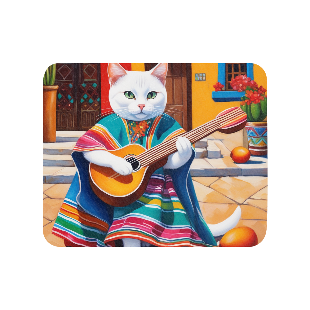 PugMug Custom White Companion Cat Mouse Pad