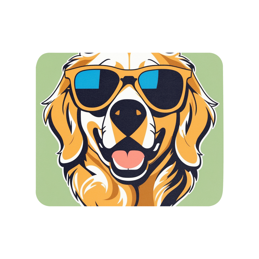 PugMug Custom Golden Retriever Mouse Pad