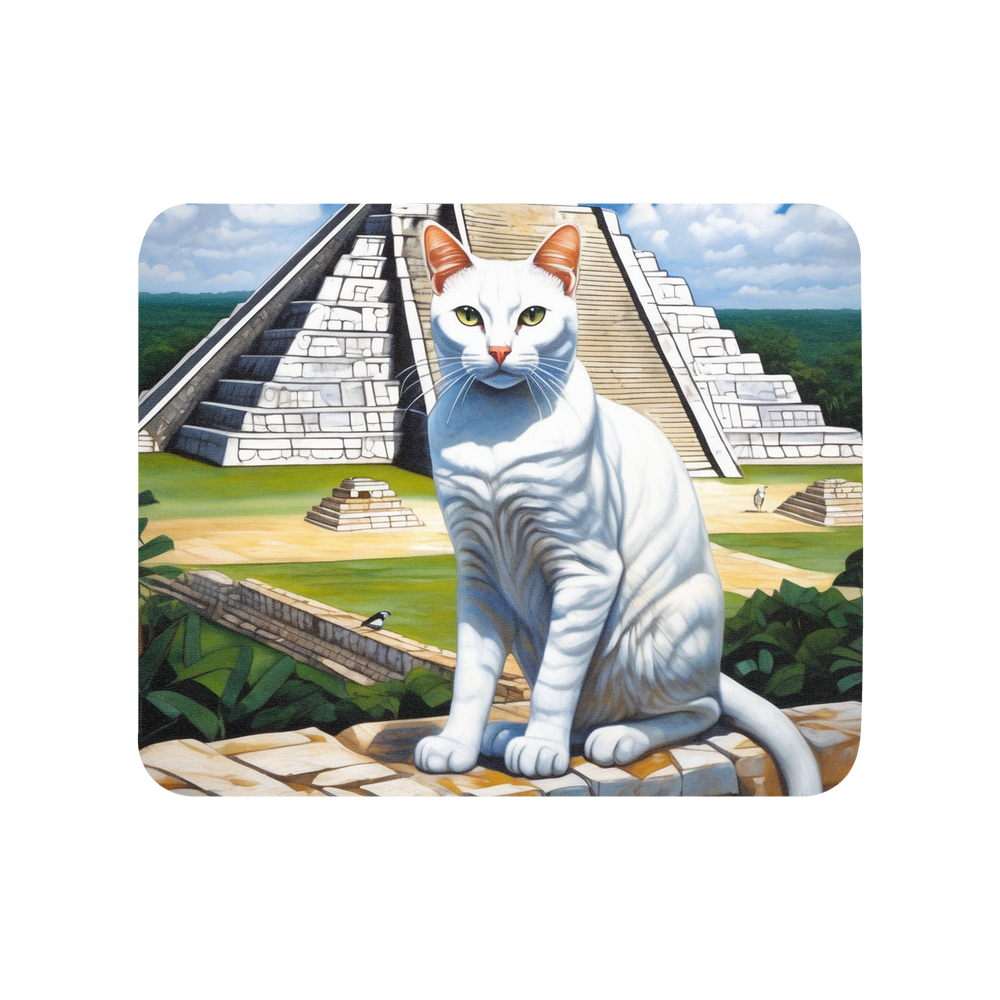 PugMug Custom White Companion Cat Mouse Pad