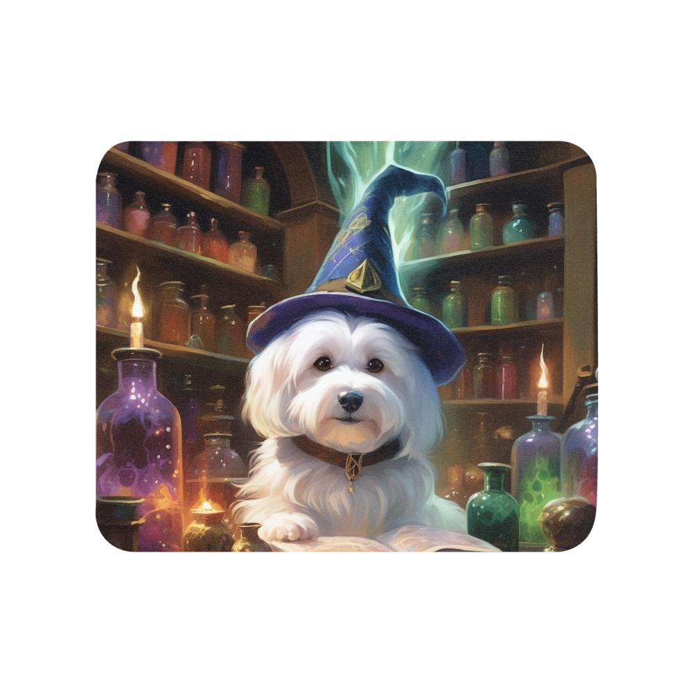 PugMug Custom White Havanese Dog Mouse Pad