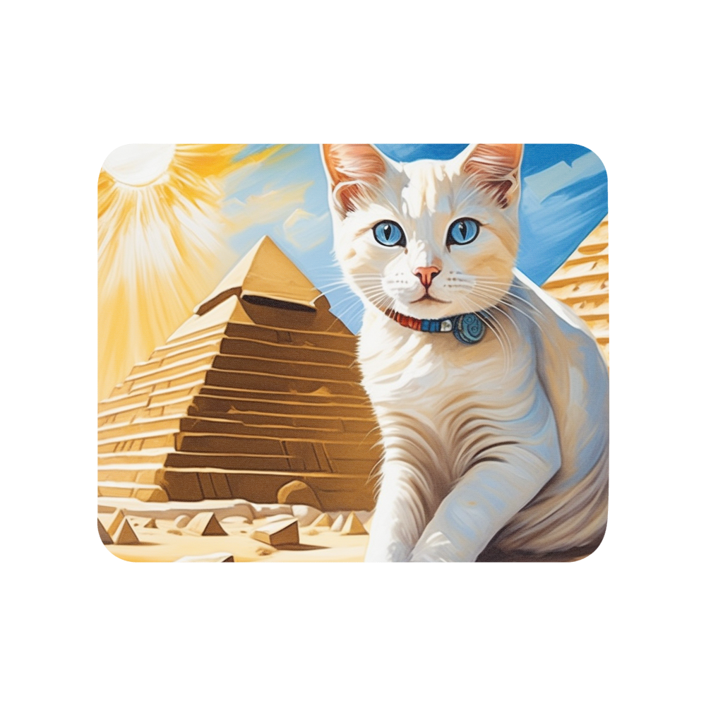 PugMug Custom White Companion Cat Mouse Pad