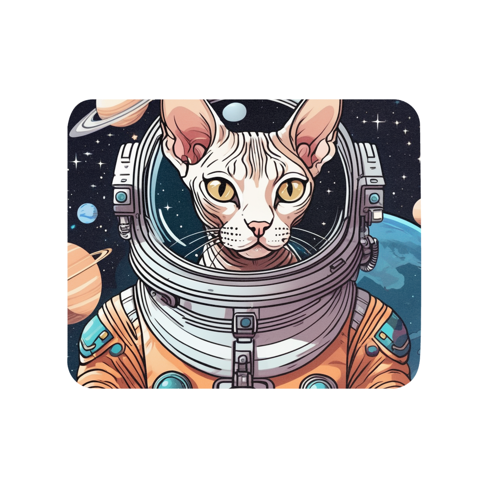 PugMug Custom Tabby Sphynx Cat Mouse Pad