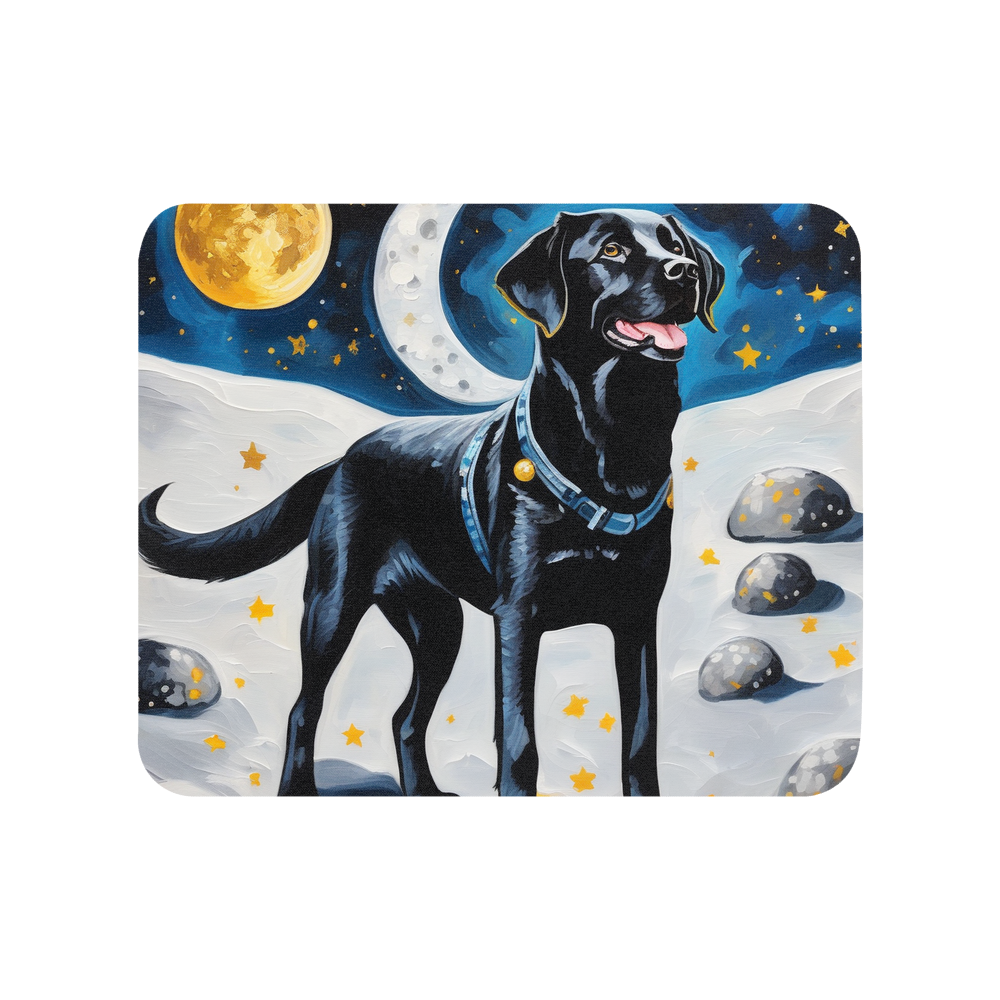 PugMug Custom Black Labrador Retriever Mouse Pad