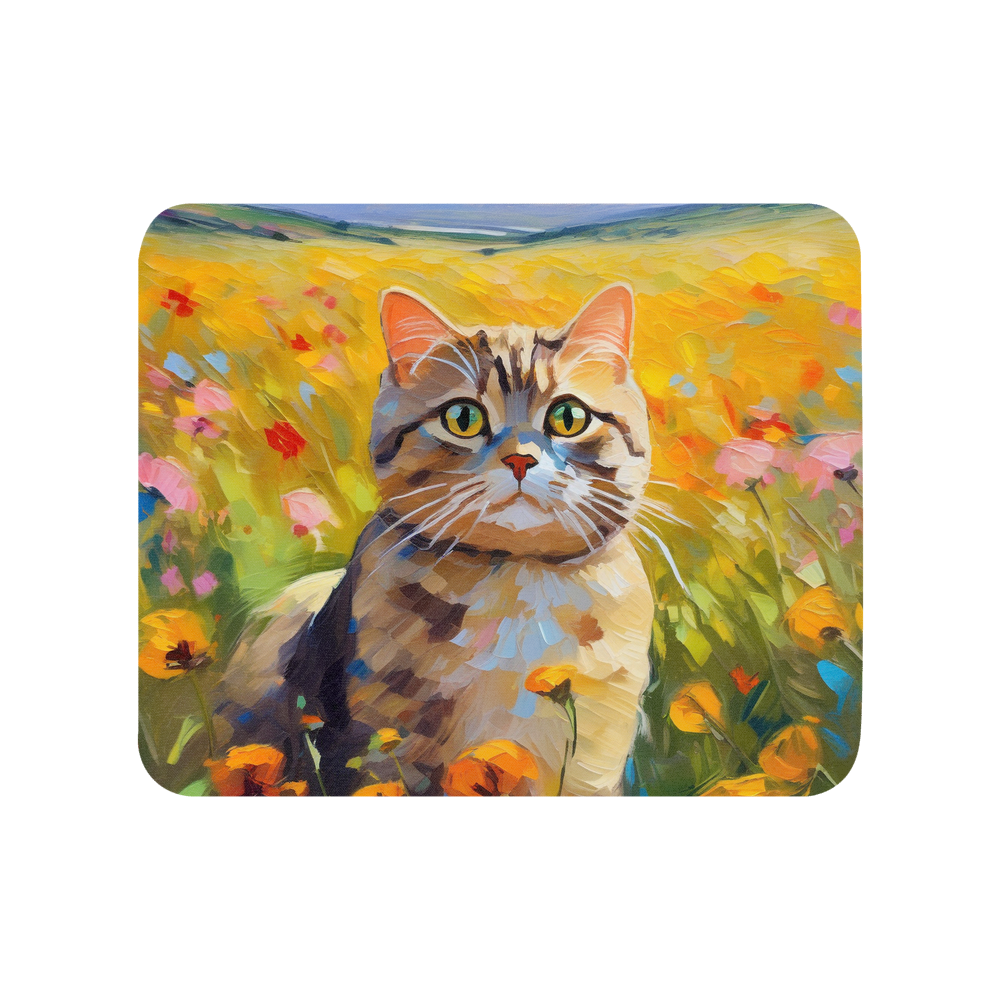 PugMug Custom Tabby Scottish Fold Cat Mouse Pad