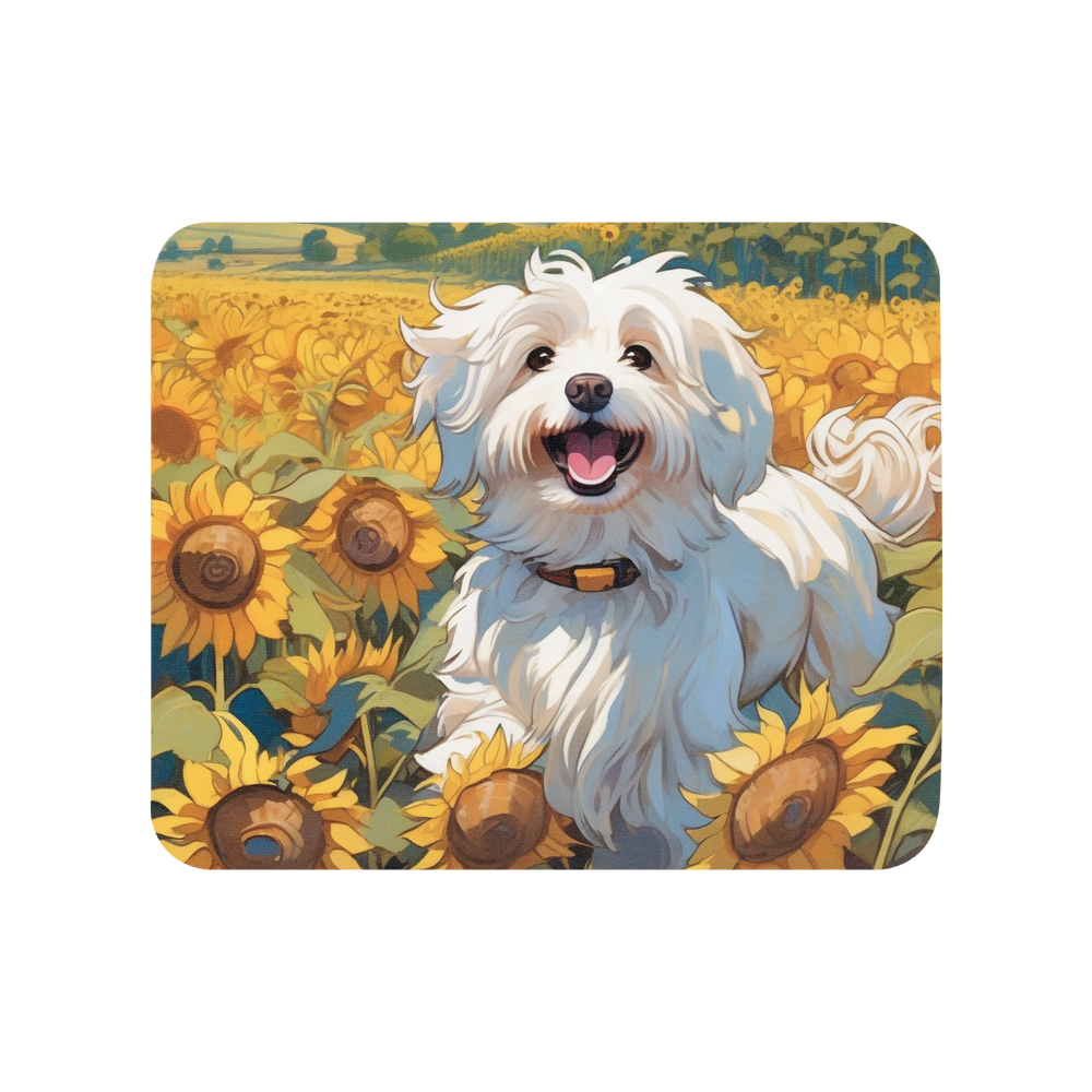 PugMug Custom White Havanese Dog Mouse Pad