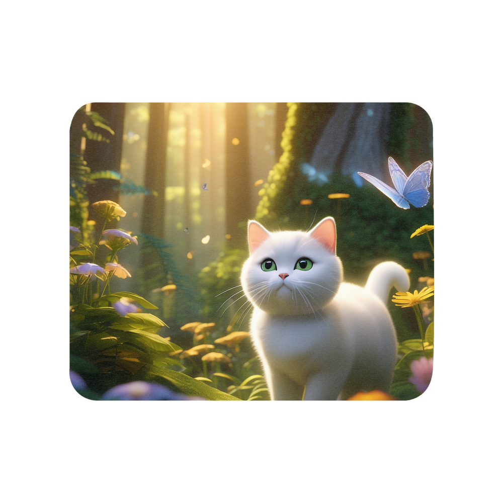 PugMug Custom White British Shorthair Cat Mouse Pad