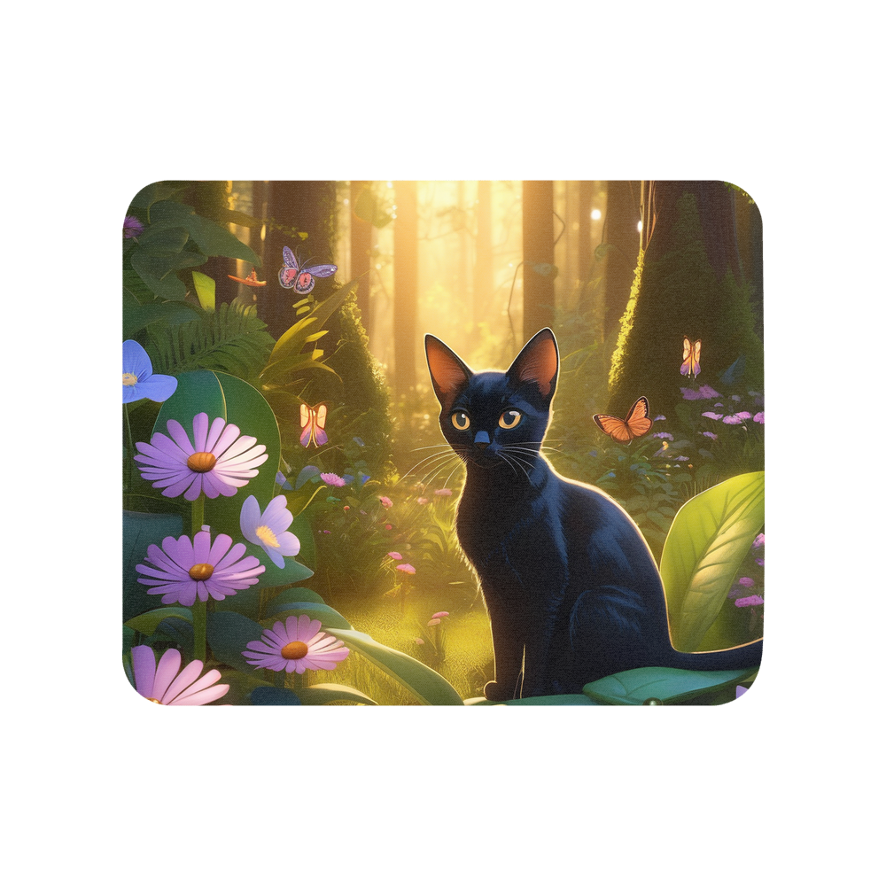 PugMug Custom Black Abyssinian Cat Mouse Pad